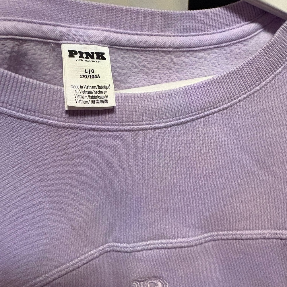 VS Pink Cropped Sweatshirt